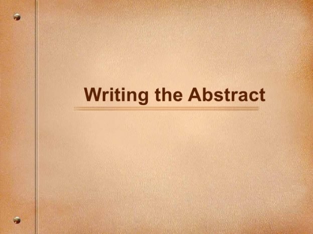 abstract thesis meaning